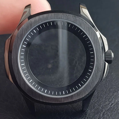 39.5MM Stainless Steel Sapphire Glass Waterproof Case Have Inner Ring FIT NH 35 NH36 NH70 Movement Watch Parts Accessories