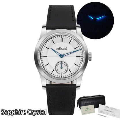 Militado ML09 Vintage Quartz Watch VD78 Movement  Domed Hardlex Crystal BGW9 Luminous 100m Waterproof 36mm Men Watches