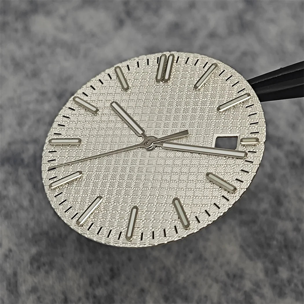 31.8mm Watch Dial + watch Hands complete set Green Luminous Dial Replacement Accessories for NH35 Movement Watch Repair Parts