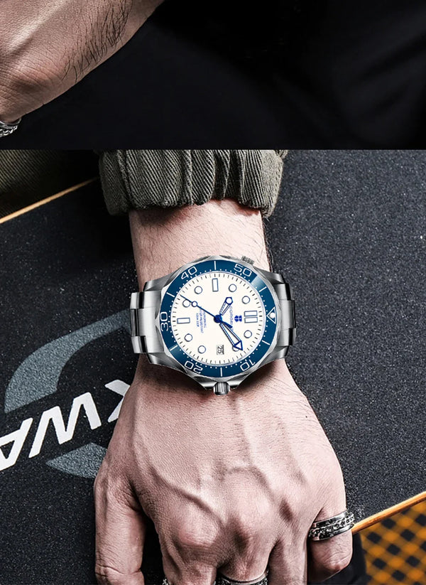 CORGEUT 2023 Seamaster 40mm NH35 Automatic 5bar Sapphire Diver Ceramic Bezel