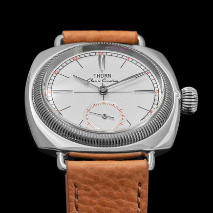 THORN T017 Square pillow-shaped 36mm Pilot couple wristwatch VD78 quartz Double Domed Sapphire 10Bar