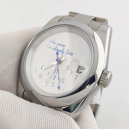 Special Dial Oyster Watch NH35  36mm/39mm Who cares im already late Sapphire Crystal  10bar