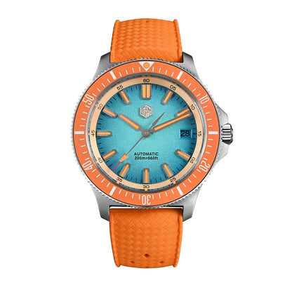 San Martin Diver SN0118G 40mm Original Design Fruit Series  NH35 Automatic 20Bar AR Sapphire BGW Luminous SN0118