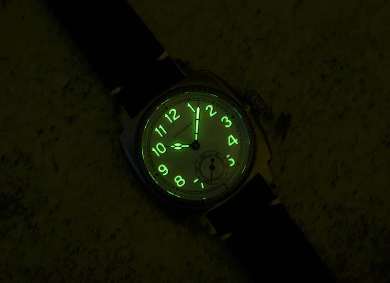 Baltany 1926 Vintage Dress Wristwatches S4036 Square Case Sub Seconds Luminou 20ATM Stainless Steel Automatic Mechanical Watches