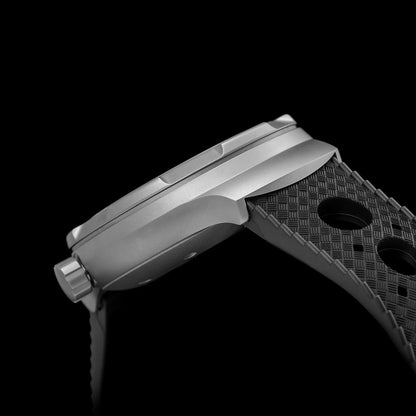 Thorn 42mm Men's Retro Titanium Diver Watch PT5000 Automatic Movement Rubber Strap C3 Luminous 20Bar Water Resistance