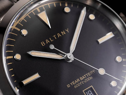 Baltany S4041 Vintage Tribute Quartz Wristwatches Enamel Dial Sapphire Crystal 20ATM Stainless Steel Bracelet Diving watches