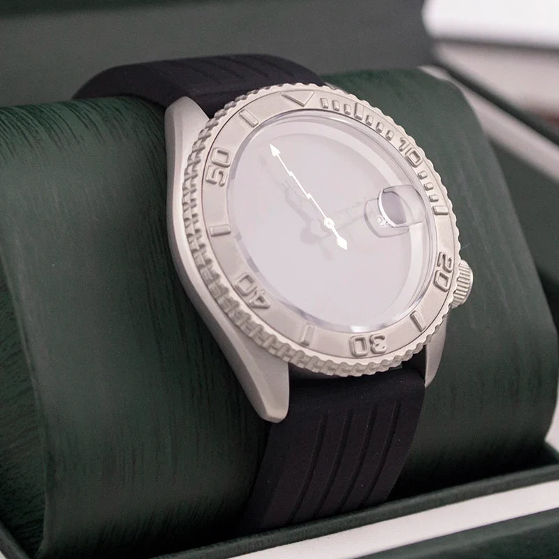 Sterile Yacht Master Custom Watch Luminous Date Sapphire NH35 Automatic 10Bar 42MM