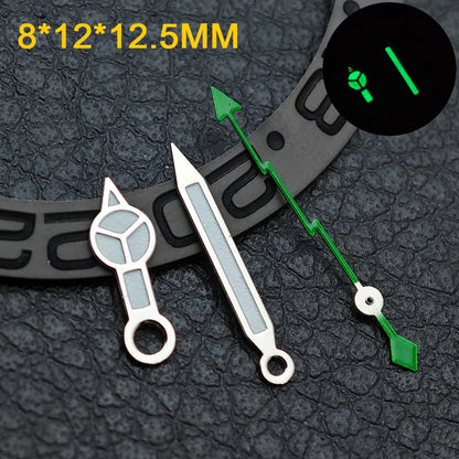 Watch hands NH36  Black/Rose Gold Watch Accessories Watch pointer N H35 NH36 Hands Blue Green/Green Glow fits for N H35