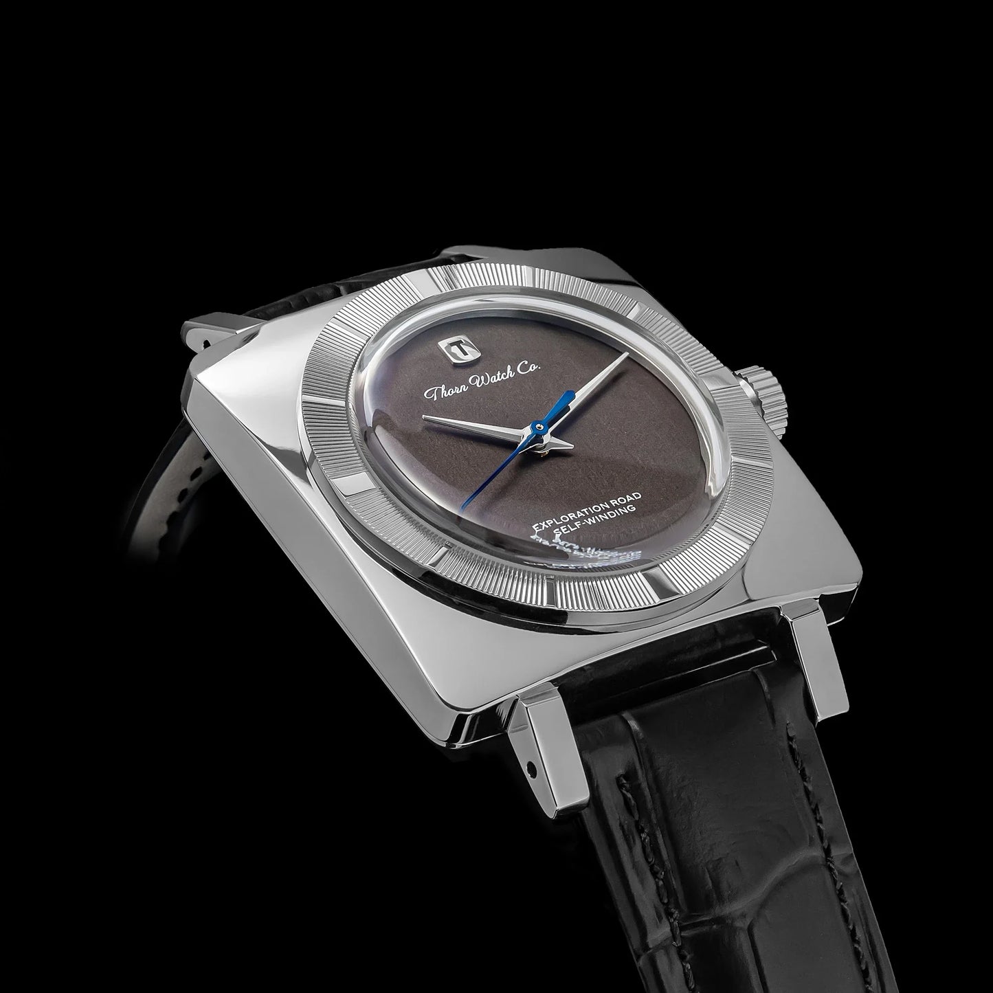 THORN T016 Square Watch 34MM PT5000 Dress Sapphire Pot lid Bubble Mirror 5ATM Fashion