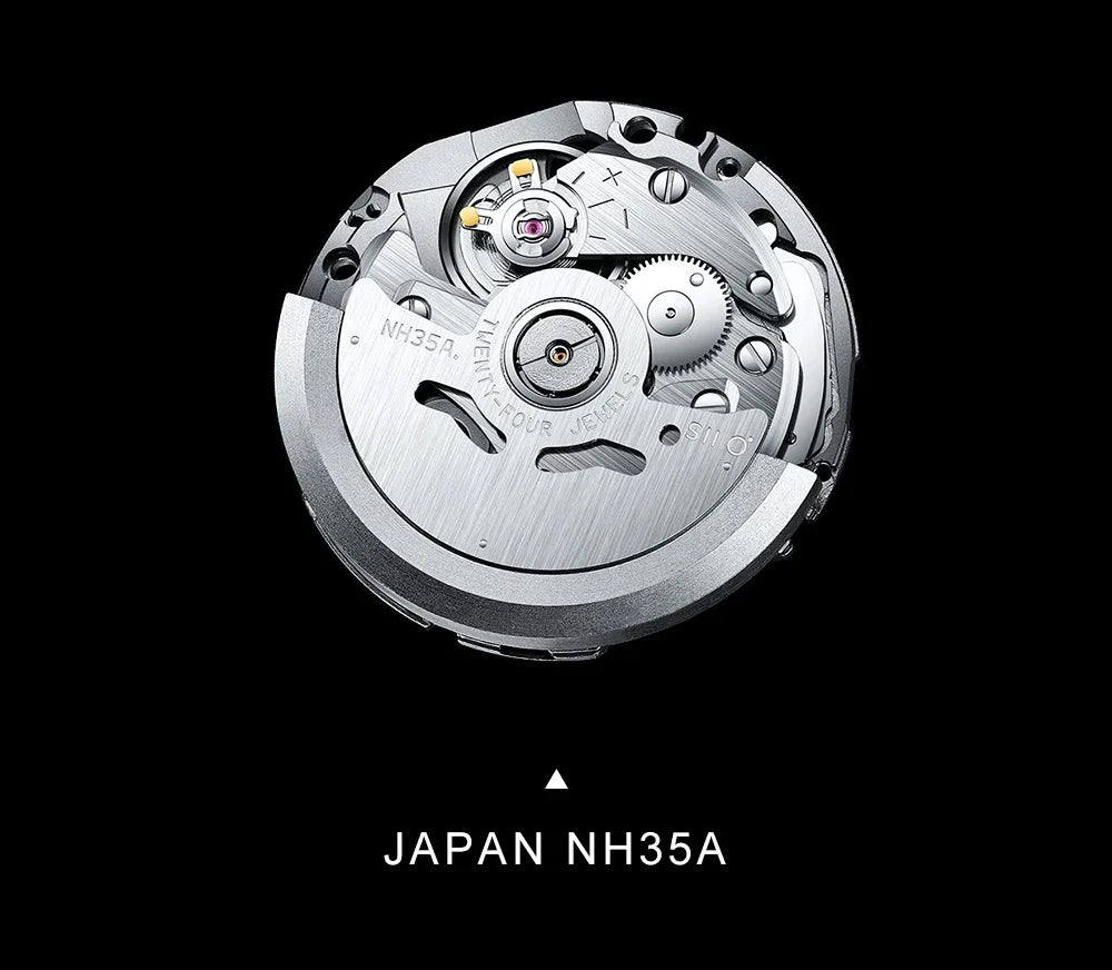 Cadisen C8224 Minimalist C3 Luminous Miyota 8215 AR Sapphire 5ATM Mesh strap 40MM