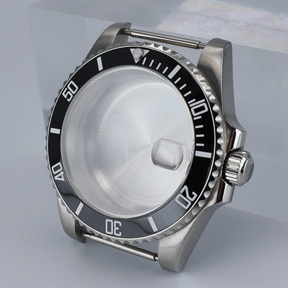 NH35 40mm SUB Black Ceramic Insert Watch Case Sapphire For NH34 NH35 NH36 NH38 4R36 Miyot8215 ETA2824 Movement 20ATM Waterproof