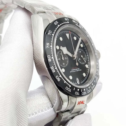 Sterile Chronograph Watch Customizable VK64 Quartz 40mm Panda Sapphire 39MM 5BAR