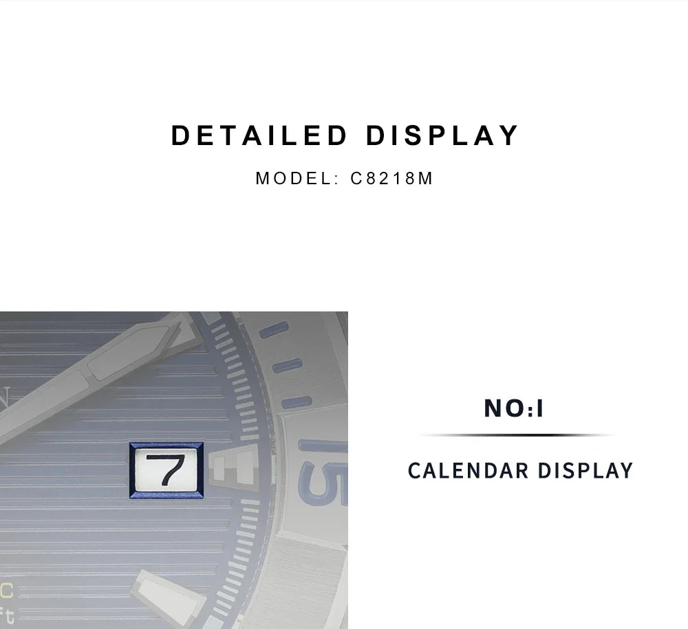 CADISEN C8218 Diver V2 20Bar NH35 Automatic 40MM Sapphire luminous