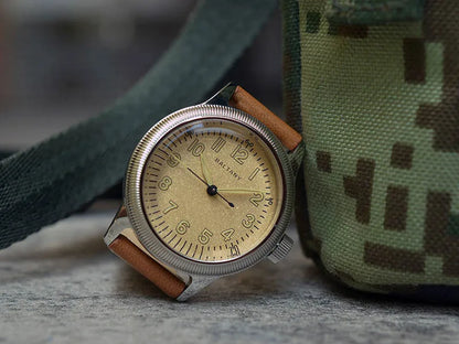 Baltany 38MM A11 Military Automatic Watch Man S2031B Sapphire Crystal 10ATM Stainless Steel NH38 Retro Mechaincal Wristwatches