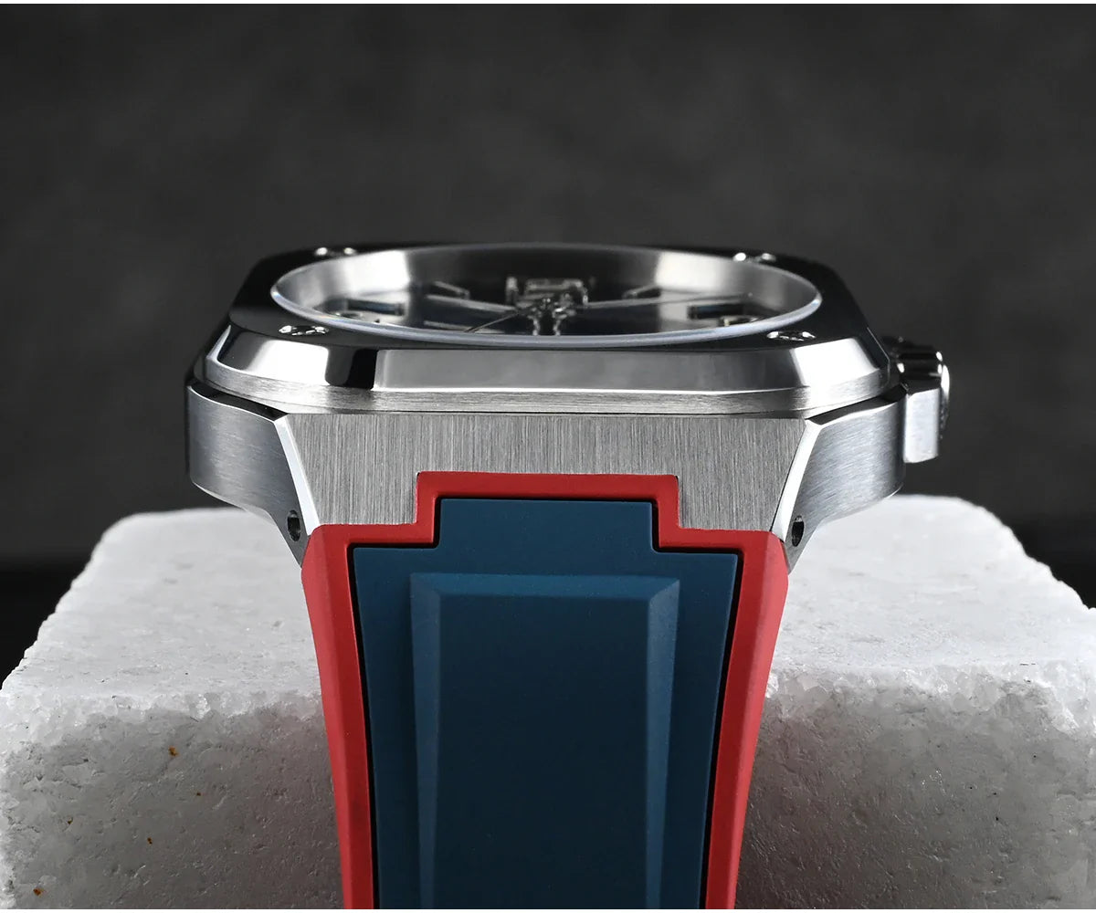 San Martin Square Watch SN0074G 40mm PT5000 Sw200  Automatic 10 Bar BGW-9 Lume