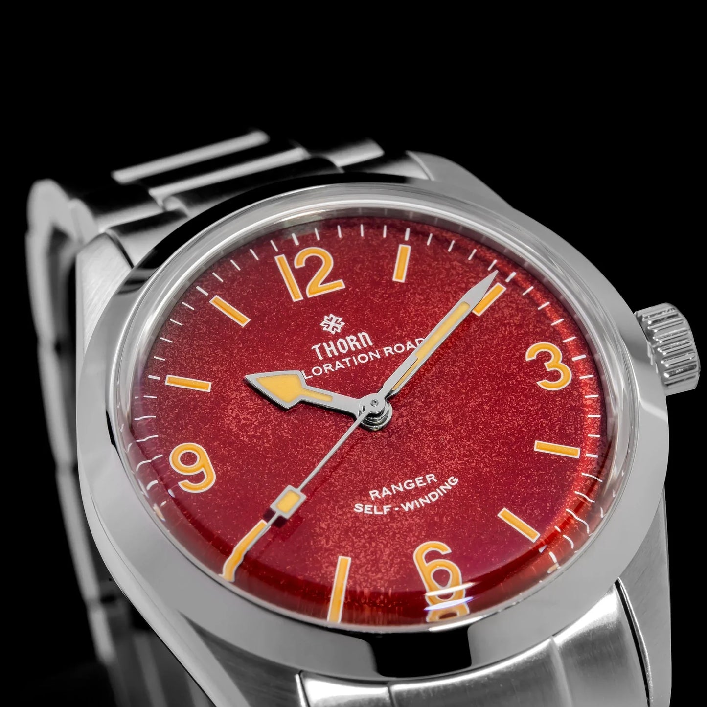 THORN T003 34mm Retro Watch PT5000 Automatic Dome Sapphire Luminous 10Bar dress explorer