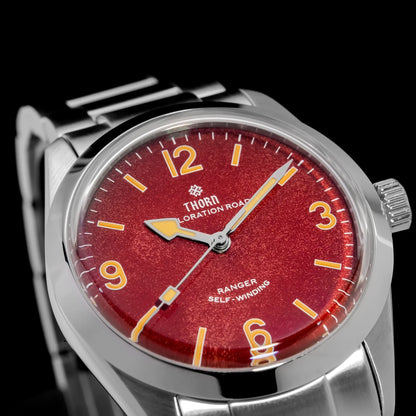 THORN T003 34mm Retro Watch PT5000 Automatic Dome Sapphire Luminous 10Bar dress explorer