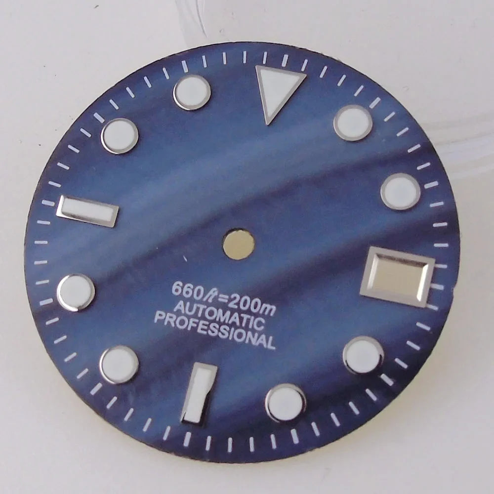 SUB MOP Watch Dial 29mm for NH 35 NH 36 D iver Watch Parts Black/Orange/White 3.8/3 dial feet  Green Luminous