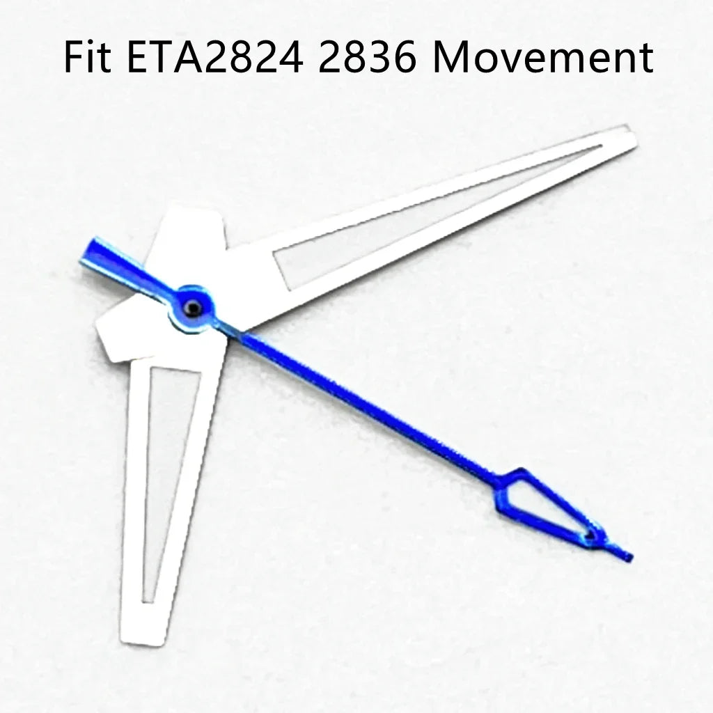 ETA Hands Silver/Blue Watch Hands Fit NH35 NH36 PT5000 ETA2836 2824 DG2813 3804 Miyota8215 8205 821A Movement Watch Accessories