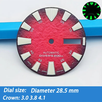 Watch Dial 28.5MM NH35 Dial Suitable For NH35 NH36 NH38 NH39 4R 6R Watch Modified Dial