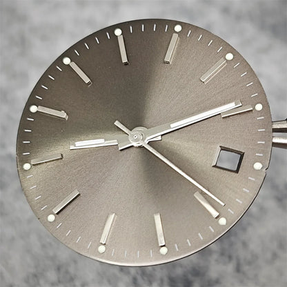 29mm Log Dial 8215 Watch Dial + Watch Hands Set Green Luminous Watch Faces Modified Accessories for 8215 / 8200 / 2813 Movement