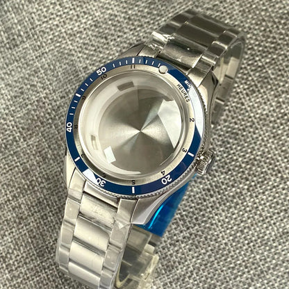 Serica Diver Case 20bar Diving Steel Watch Case for NH34 NH35 NH36 NH37 NH70 NH72  ETA2824 PT5000 Bow Sapphire Glass 120click Bezel Ceramic Insert
