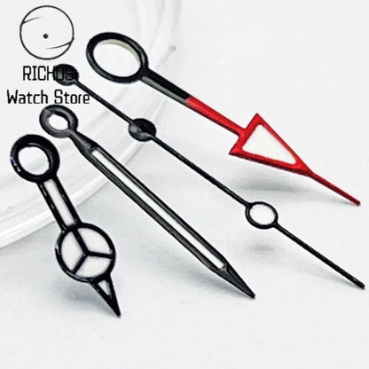 RICHUS NH34 GMT Watch Hands Silver/Black/Gold/RoseGold Blue Luminous Fit NH34 Movement Watch Accessories