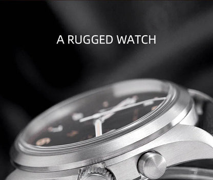 Customizable Watch Baltany 39mm Vk64 Quartz  Military watch Chrono RAF 6BB Homage Multifunction Chronograph 5bar AR Sapphire Swiss Lume