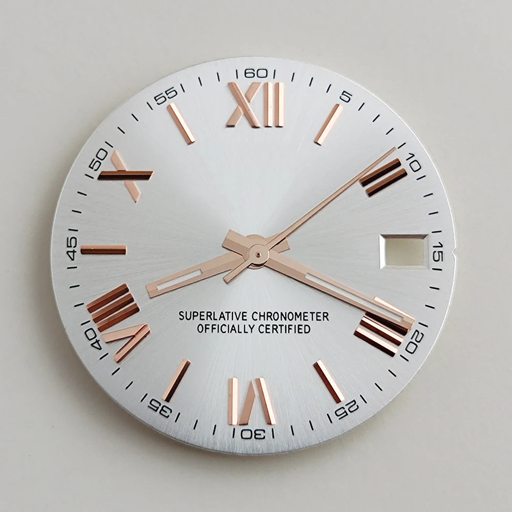 28.5mm NH35 dial Roman dial S Dial Modified Dial for NH35/NH36 Automatic Movement Watch accessories