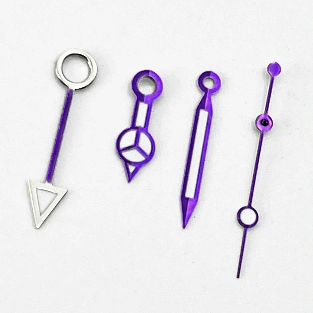 NH34 GMT Purple Watch Hands Fit NH34 NH35 NH36 Miyota8215 8205 821A ETA2824 2836 Movement Watch Accessories