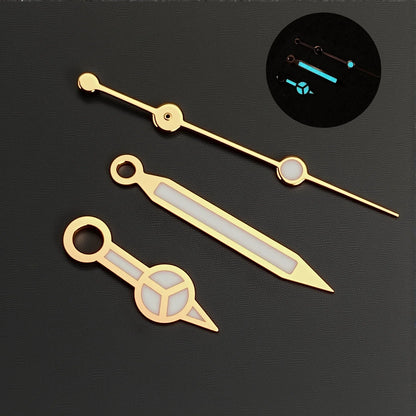 Benze NH35 Hands Silver Rose Gold Watch Hands Blue Green Luminous Red Green Blue Hands For NH35/36/4R/7S Movement Watches Pointers