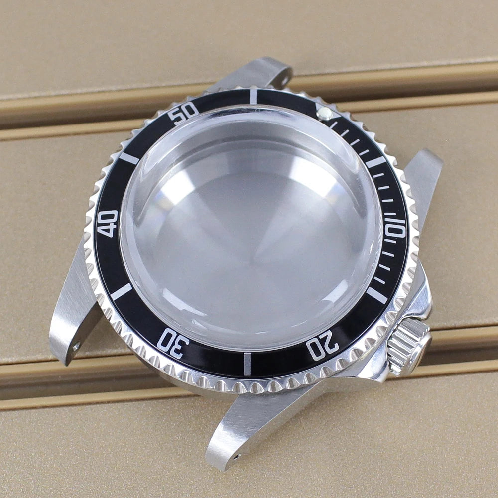 38mm Vintage Diving Watch Case Dome Acrylic Glass For Seiko NH35 NH36 NH38 NH34 Automatic Movement 28.5mm Dial Retro Submariner