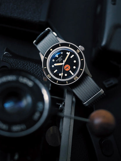 DAGGER-AXE 50 Fathoms Watch NH35 Movt  K9 Mineral Crystal TR900 C3 Luminous 20bar diver 40MM