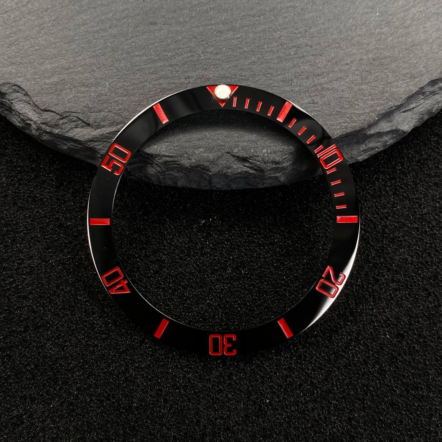 NH35 38-30.5mm bezel insert red Hands Watch Hands Blue Green Luminous Red Green Blue Hands For NH35/36/4R/7S Movement Watches Parts