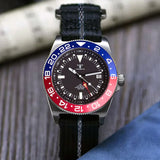 Titanium GMT Watch Tandorio TD015T 42mm  Frog NH34 GMT Automatic Watch Luminous Sapphire 20Bar