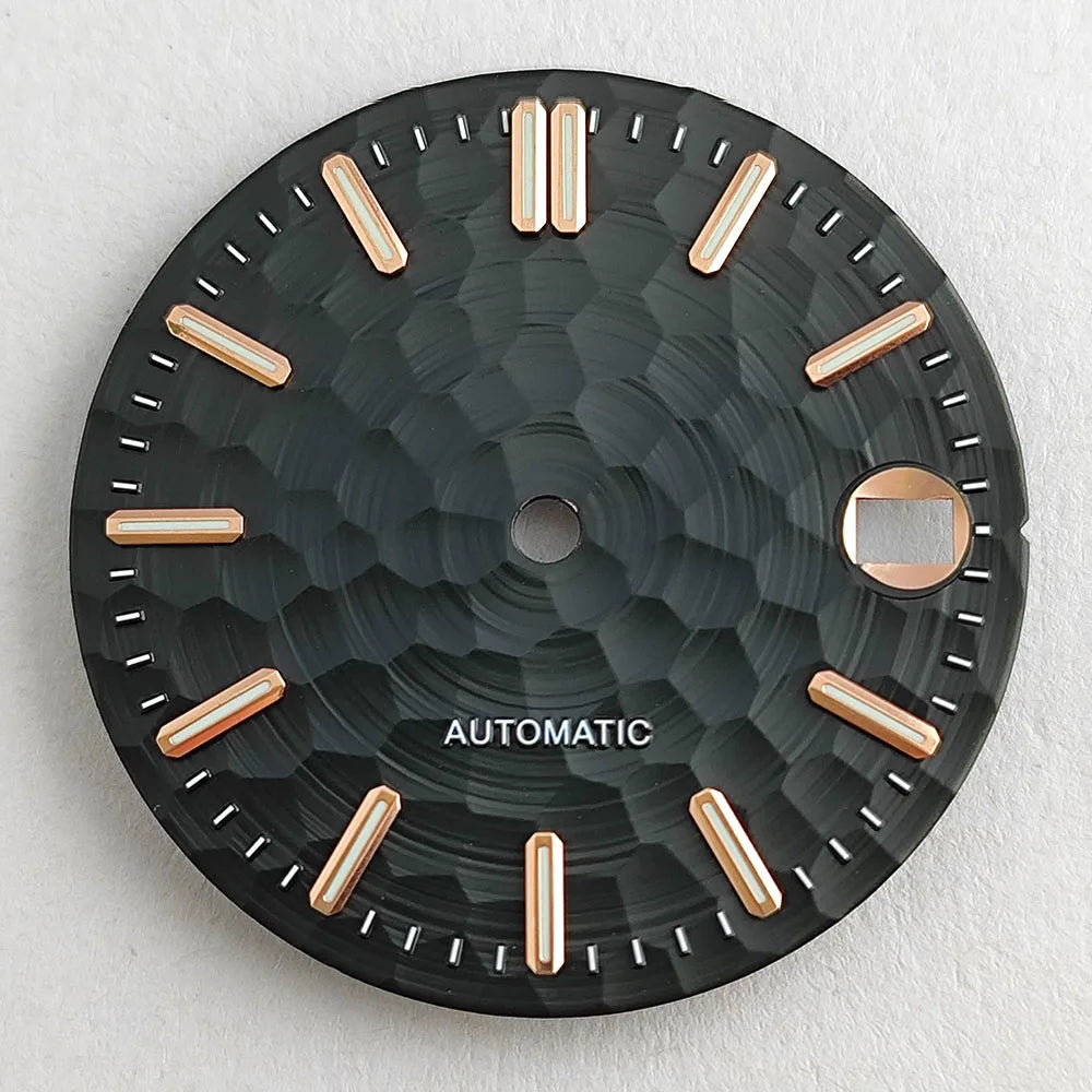 New 28.5mm NH35/NH36 dial watch dial S dial green luminous suitable for NH35/NH36 movements watch accessories repair to