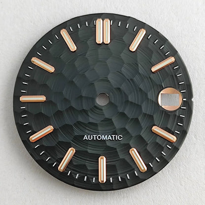 New 28.5mm NH35/NH36 dial watch dial S dial green luminous suitable for NH35/NH36 movements watch accessories repair to