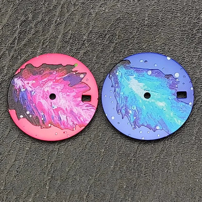 New 28.5MM Colored Leaf Watch Dial NH35/36 Dial Modified Watch Parts for NH35/36/4R Movements Colorful Watch Dial & Faces