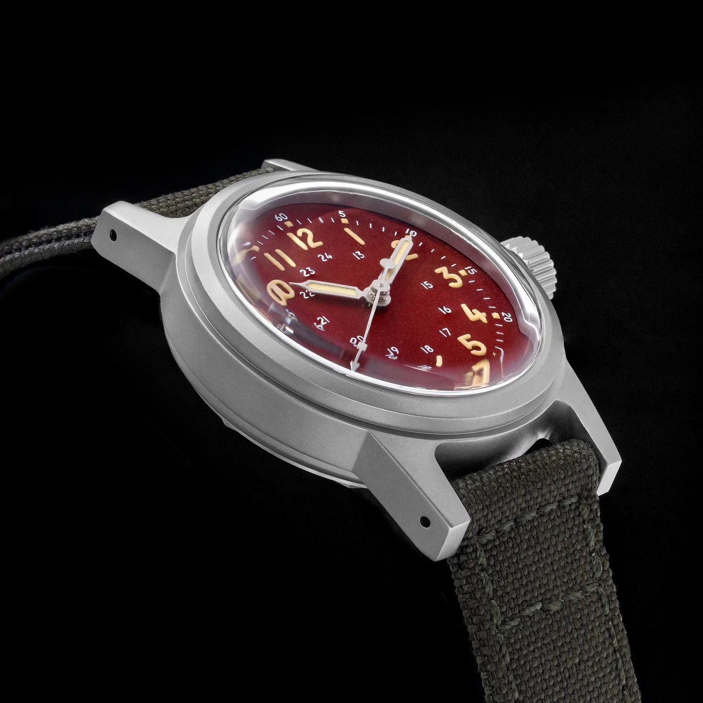 THORN SHY043 36mm  NH35 Automatic Retro Field Military Watch C3 Luminous 10bar