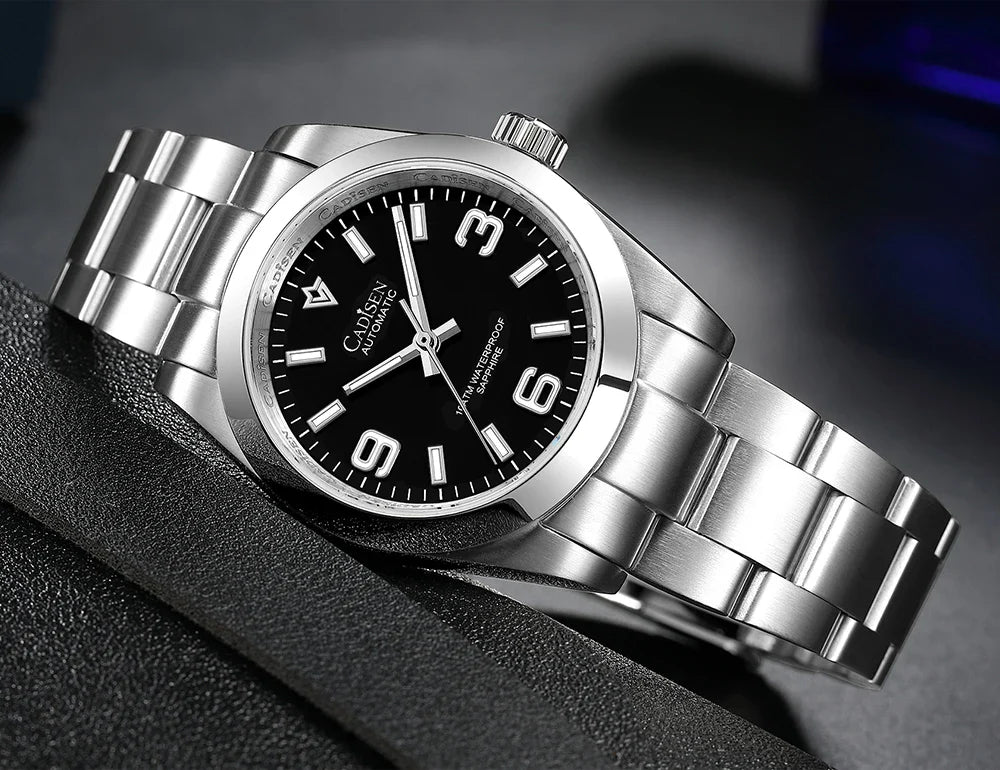 Cadisen C8213 Oyster Watch 36MM NH35 AR Sapphire BGW9 Lume 100M Waterproof