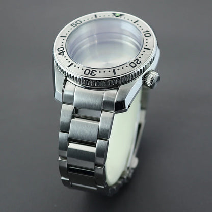 42mm Silvery Men's Watch Cases Bracelet Sapphire Glass For NH35 NH36 NH34 NH38 NH70 Movement NH35 Cases 28.5mm Dial Mod SPB185