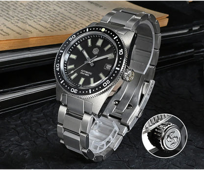 San Martin 62mas V4 Diver SN0007G 41mm NH35 Automatic AR Sapphire  Date Window 20bar c3 Luminous