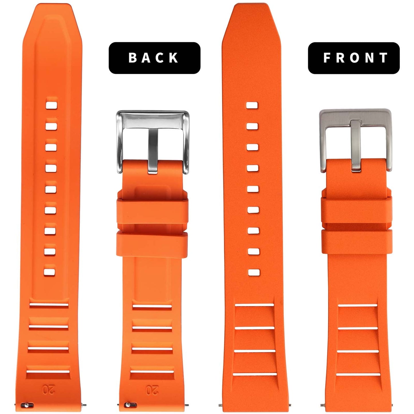 FKM Watch Band Rubber Strap  20mm 22mm