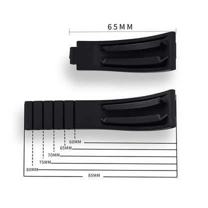 Cut-to-Size TPU Rubber Watch Band 20mm 22mm Buckle Optional