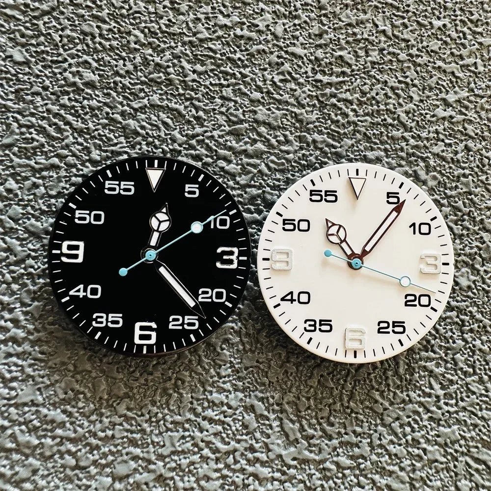 AIr King29mm Watch Dial Set Green Luminous Watch Accessories Watch Faces+hands for 8215/ 8200/ 8205/ 821A/ 2813 Movement - Tandorio Watches