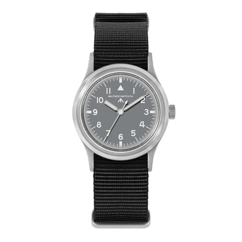 ★618 Big Sale★ Militado 36mm Sapphire Crystal Retro Military Watch VH31/VH65 ML14