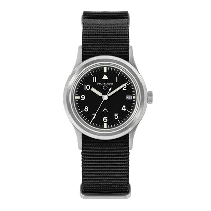 Militado 36mm Retro Military Watch VH31/VH65 Sweeping Hand ML14 V2
