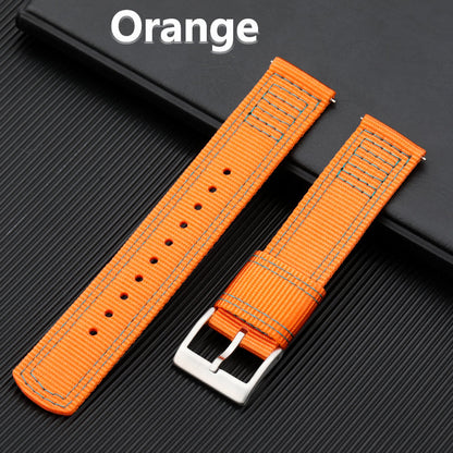 Premium Quality Nylon Fabric Strap for Military Watch 20mm 22mm