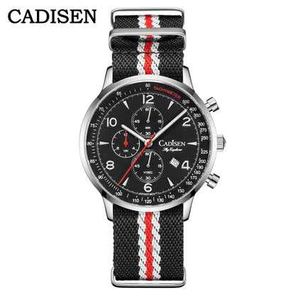CADISEN C7067 Chronograph MIYOTA 0S10 Quartz Watch AR Mirror 5bar - Tandorio Watches