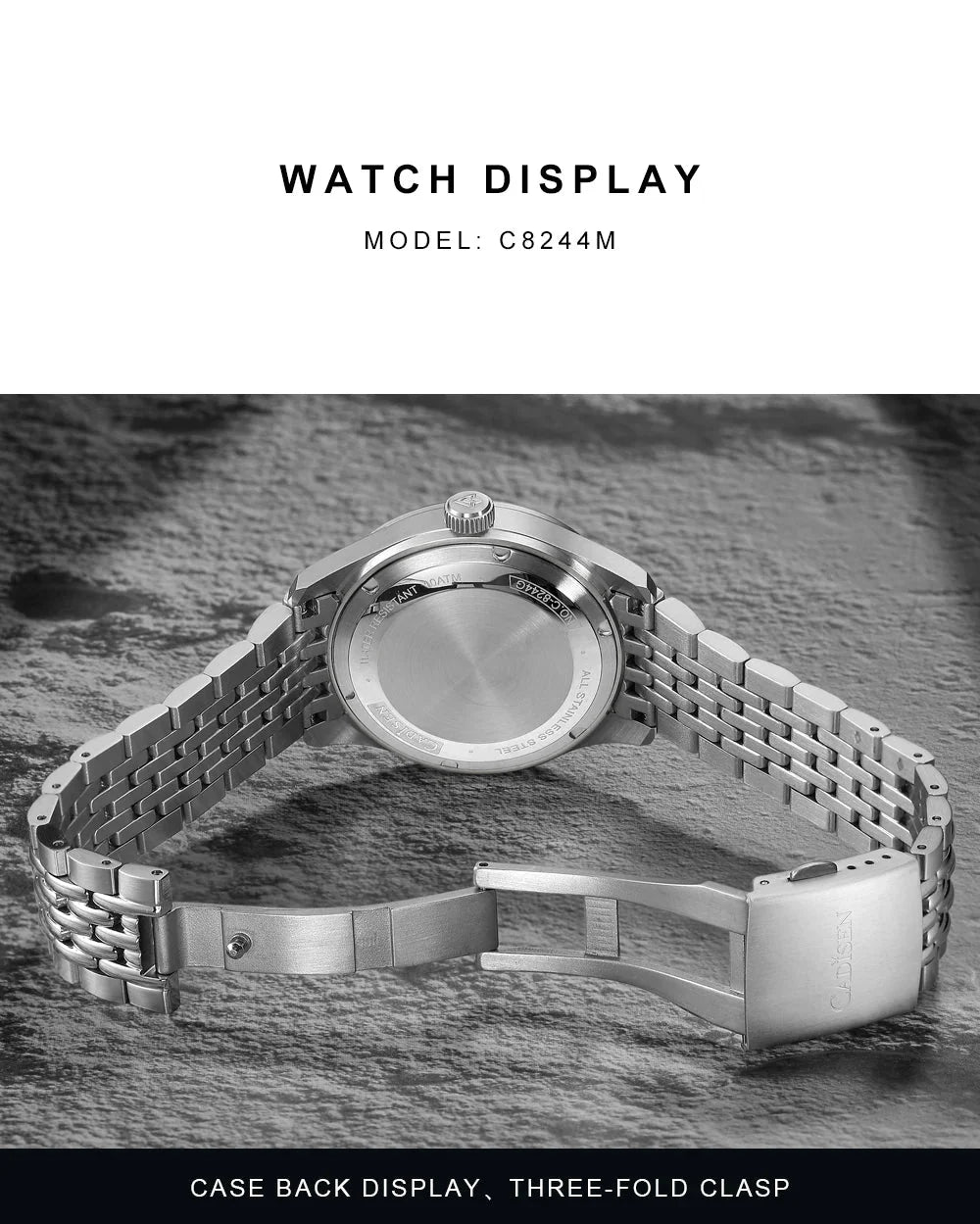 CADISEN C8244 Miyota 8215 Automatic 40mm 10bar diver sapphire luminous - Tandorio Watches